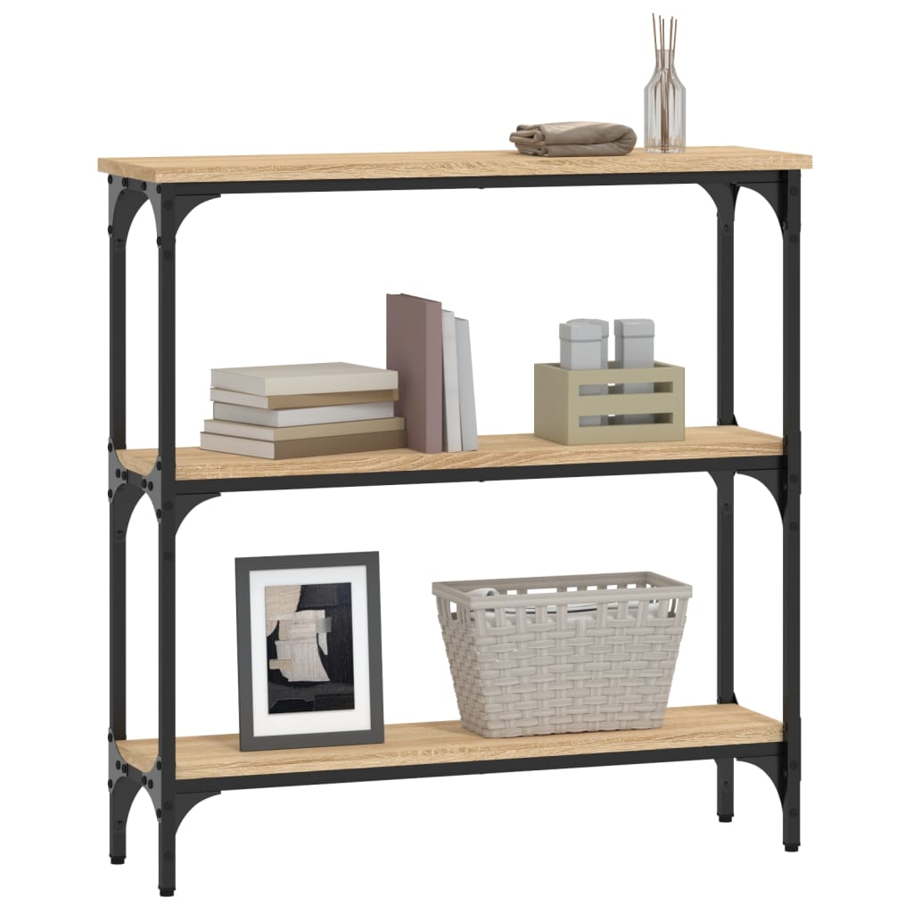 Konsolentisch Sonoma-Eiche 75 x 22,5 x 75 cm Holzwerkstoff