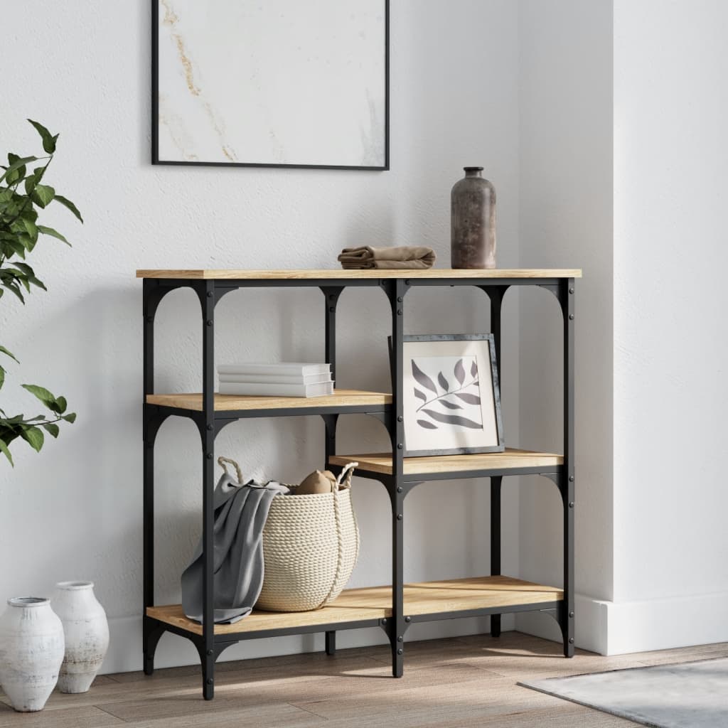 Konsolentisch Sonoma-Eiche 80 x 29 x 75 cm Holzwerkstoff