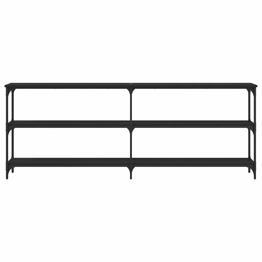Konsolentisch Schwarz 200x29x75 cm Holzwerkstoff