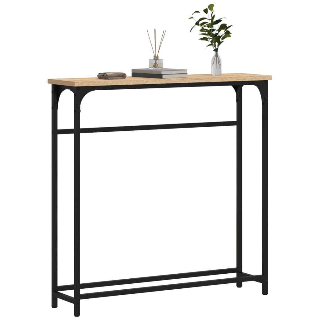 Konsolentisch Sonoma-Eiche 75 x 19,5 x 75 cm Holzwerkstoff