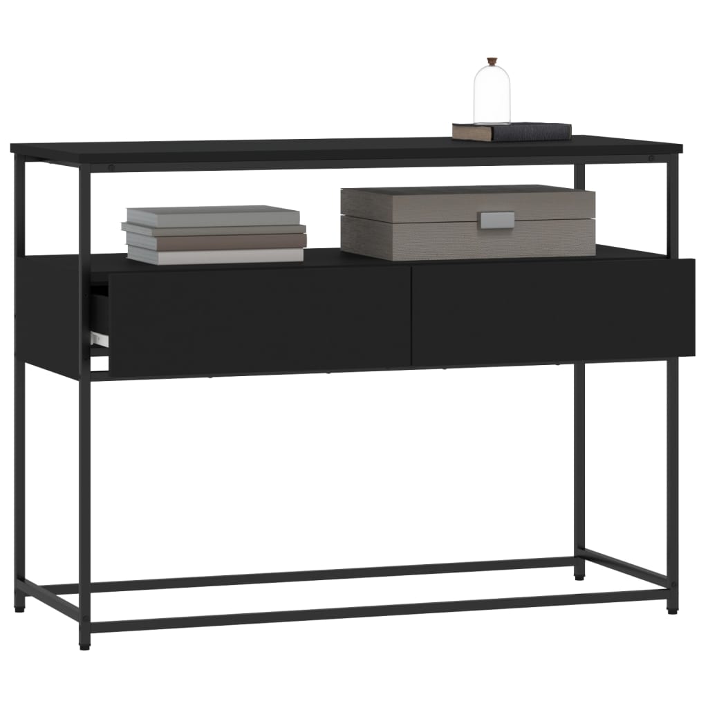 Konsolentisch Schwarz 100x40x75 cm Holzwerkstoff