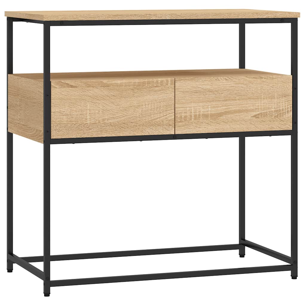 Konsolentisch Sonoma-Eiche 75 x 40 x 75 cm Holzwerkstoff