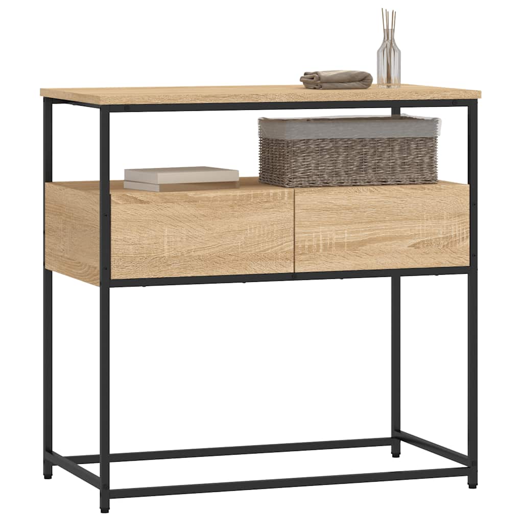 Konsolentisch Sonoma-Eiche 75 x 40 x 75 cm Holzwerkstoff