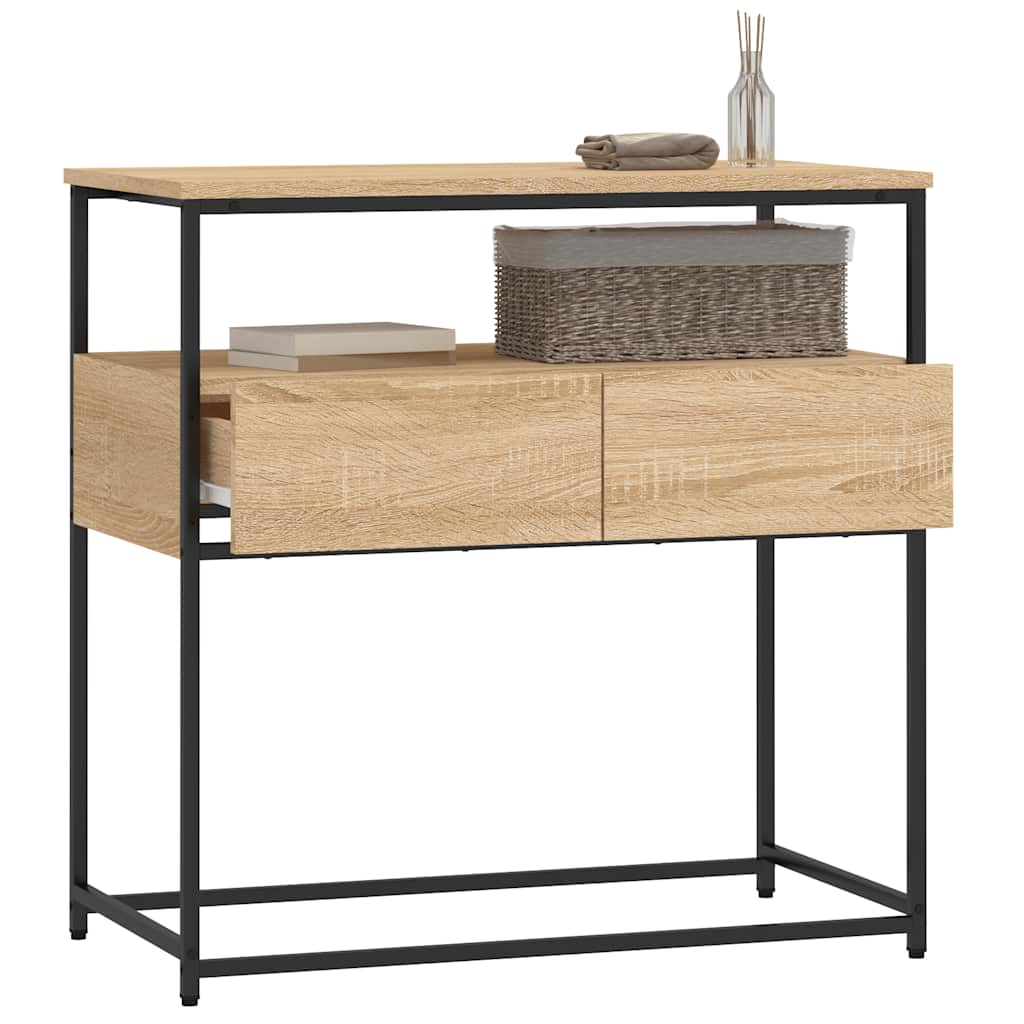 Konsolentisch Sonoma-Eiche 75 x 40 x 75 cm Holzwerkstoff