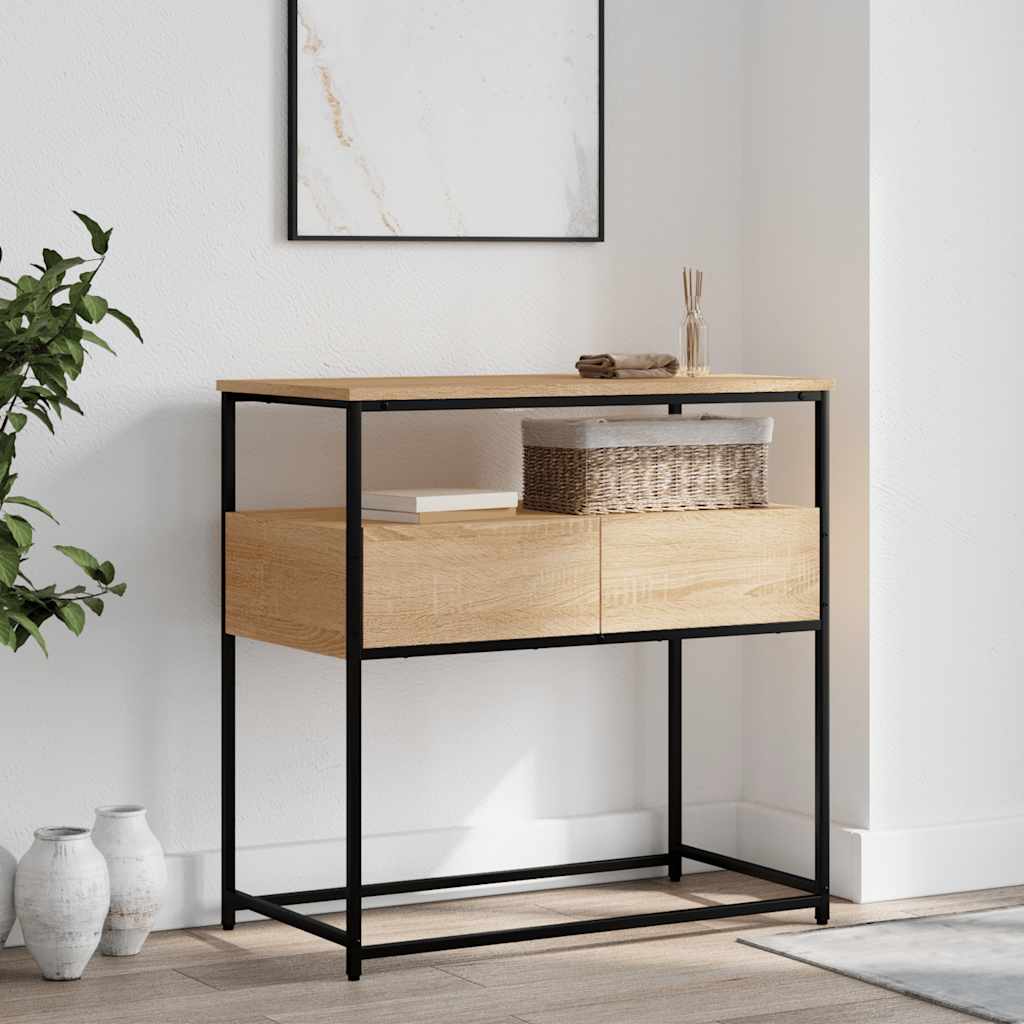 Konsolentisch Sonoma-Eiche 75 x 40 x 75 cm Holzwerkstoff