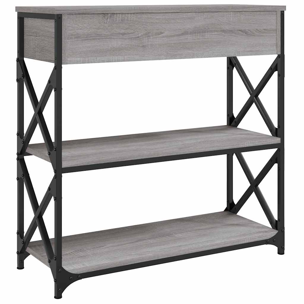 Konsolentisch Grau Sonoma 75x28x75 cm Holzwerkstoff
