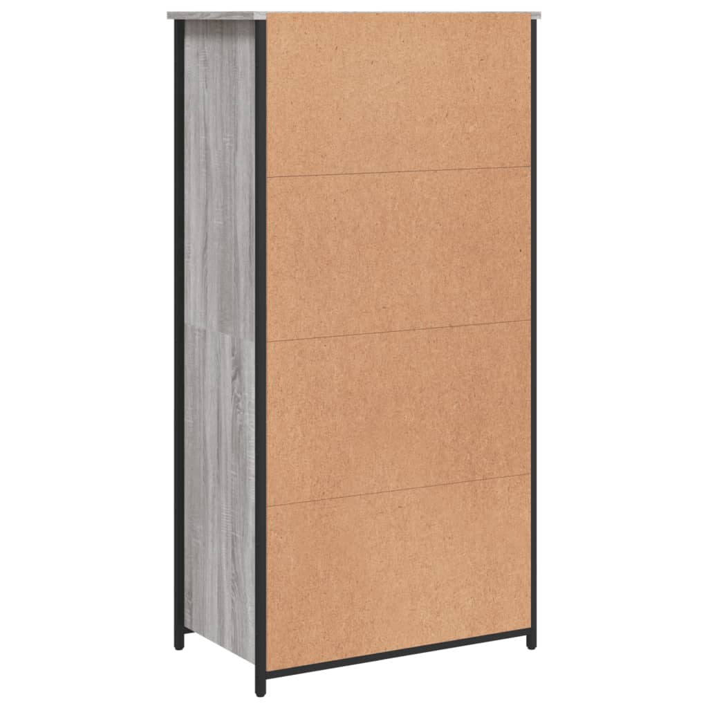 Highboard Grau Sonoma 62x36x121,5 cm Holzwerkstoff