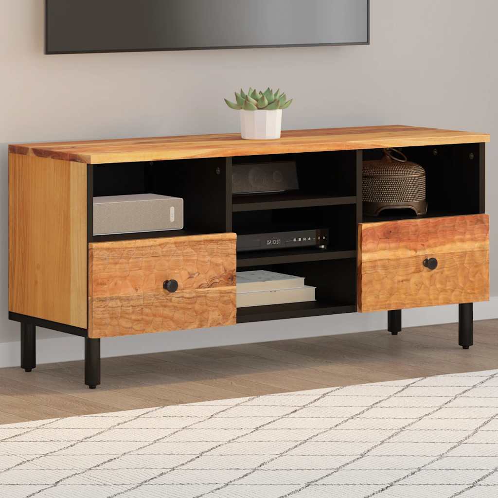 TV-Schrank 100x33x46 cm Massivholz Akazie