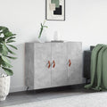 Sideboard Betongrau 90x34x80 cm Holzwerkstoff