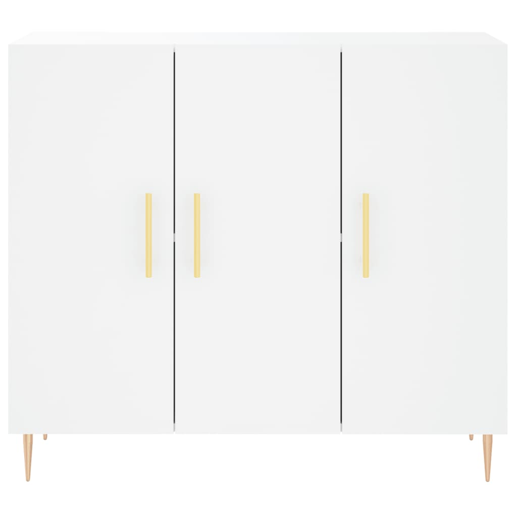 Sideboard Weiß 90x34x80 cm Holzwerkstoff