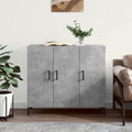 Sideboard Betongrau 90x34x80 cm Holzwerkstoff
