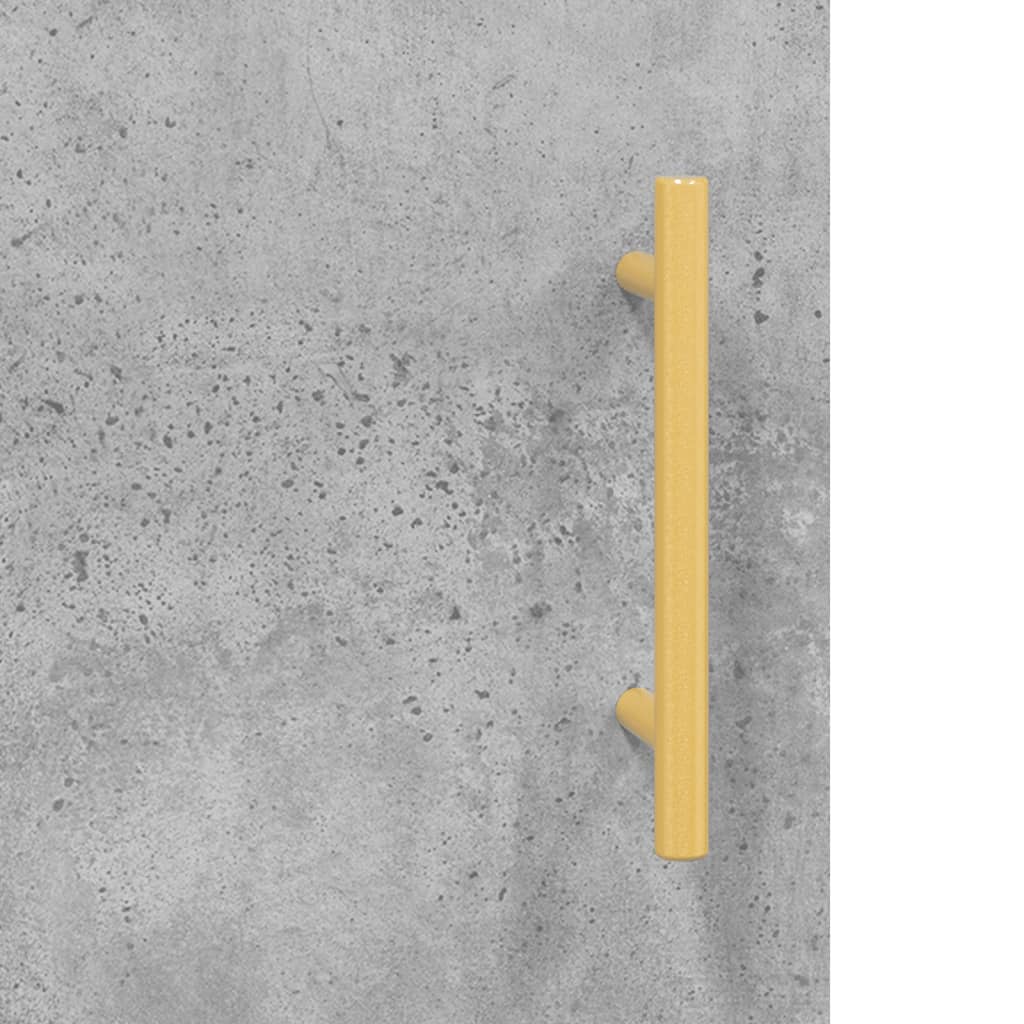 Highboard Betongrau 69,5x31x115 cm Holzwerkstoff