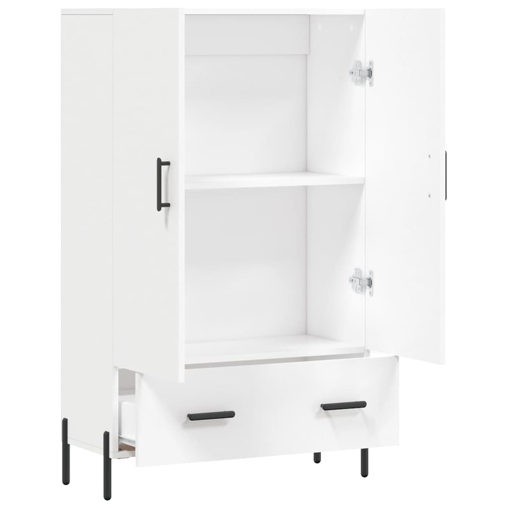 Highboard Weiß 69,5x31x115 cm Holzwerkstoff