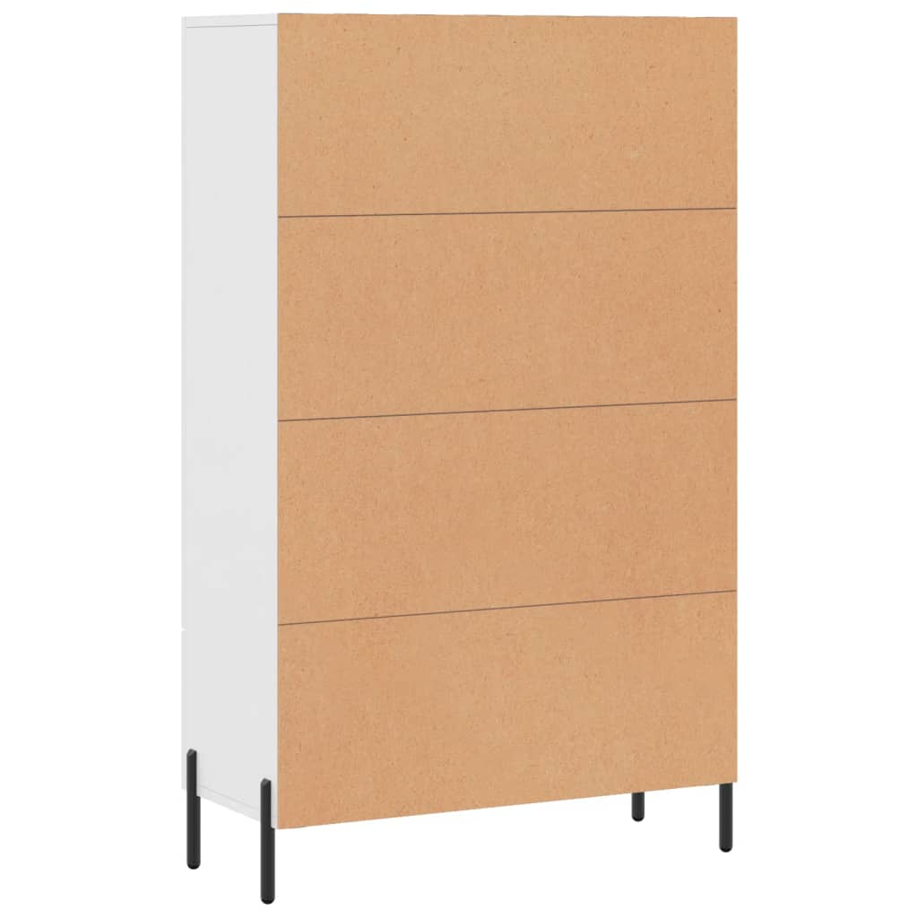 Highboard Weiß 69,5x31x115 cm Holzwerkstoff