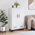 Highboard Weiß 69,5x31x115 cm Holzwerkstoff
