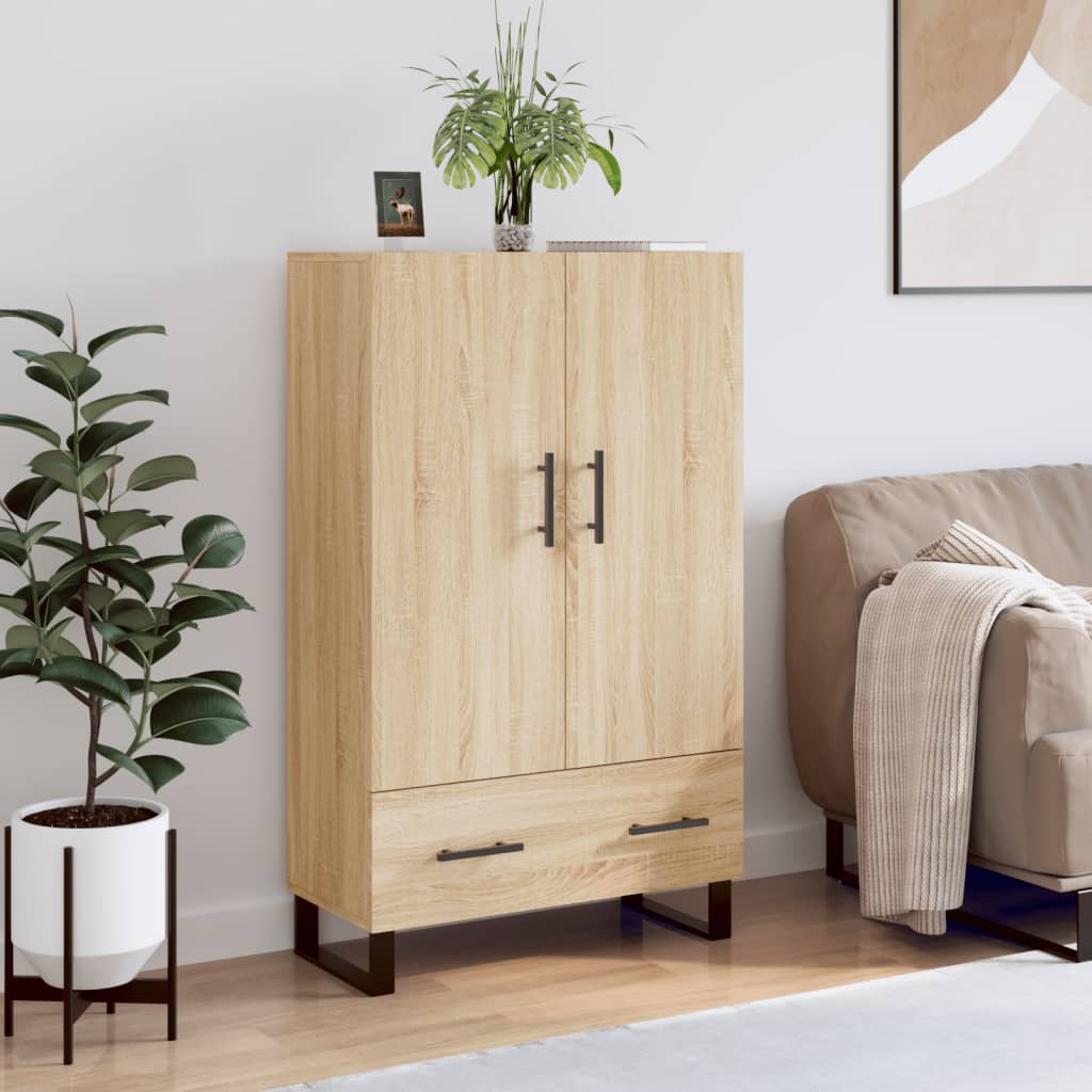 Highboard Sonoma-Eiche 69,5x31x115 cm Holzwerkstoff