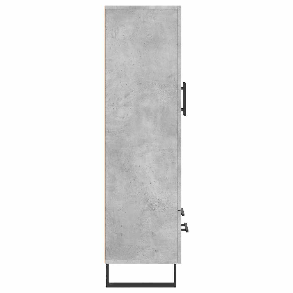 Highboard Betongrau 69,5x31x115 cm Holzwerkstoff