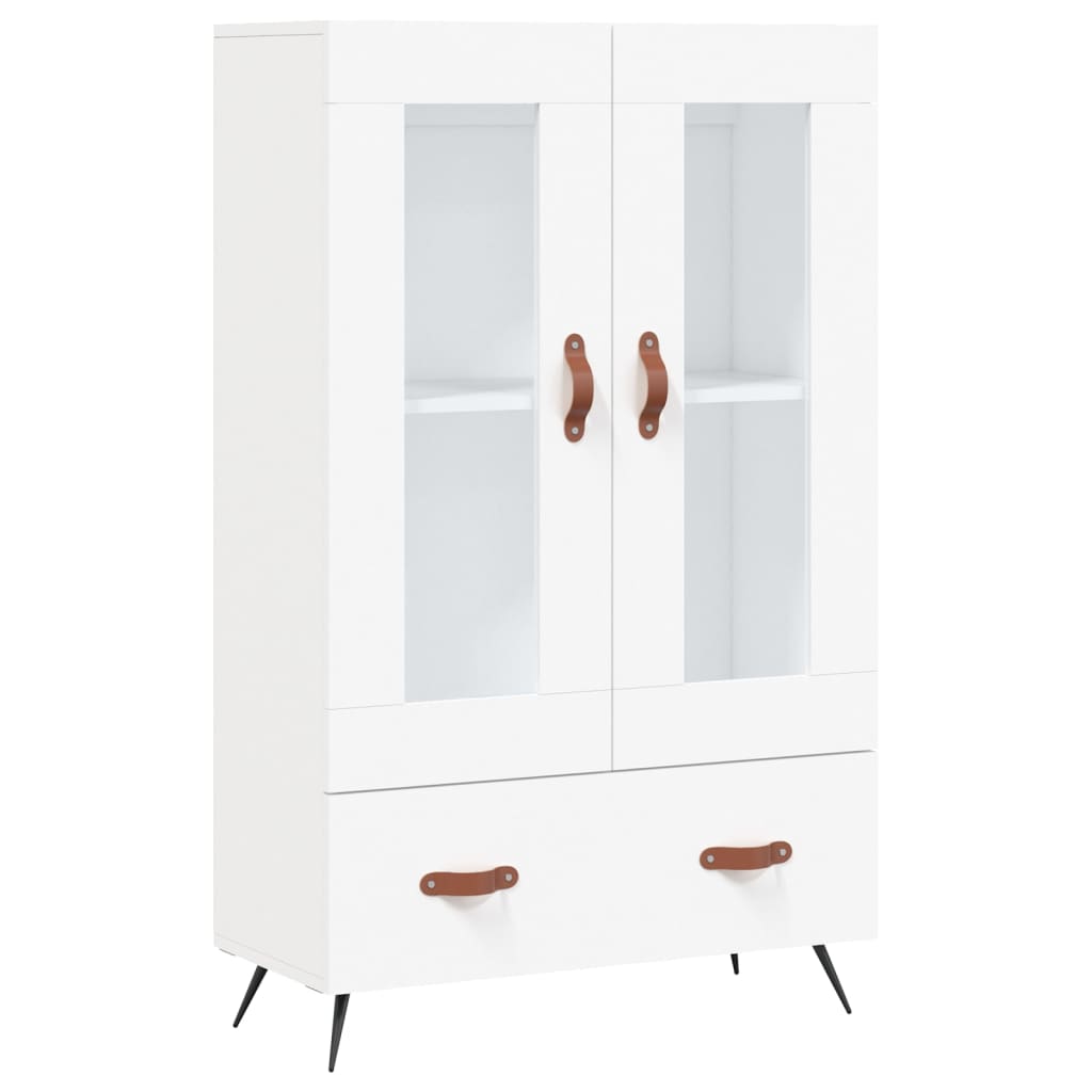 Highboard Weiß 69,5x31x115 cm Holzwerkstoff