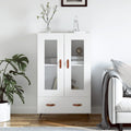 Highboard Weiß 69,5x31x115 cm Holzwerkstoff