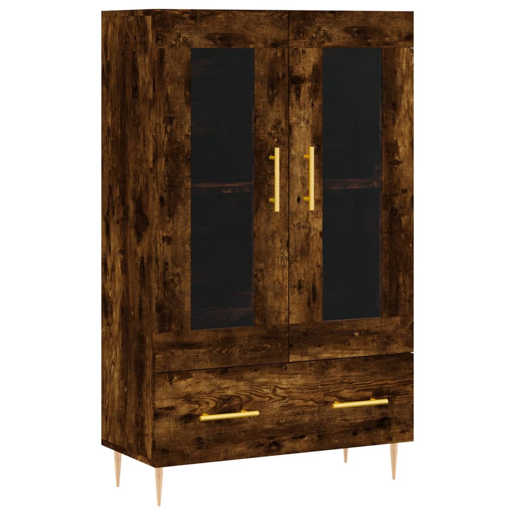 Highboard Räuchereiche 69,5x31x115 cm Holzwerkstoff