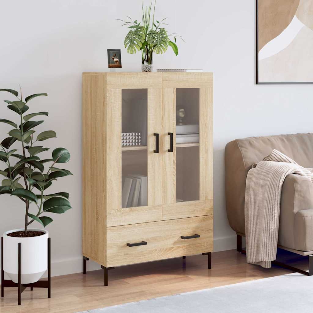 Highboard Sonoma-Eiche 69,5x31x115 cm Holzwerkstoff