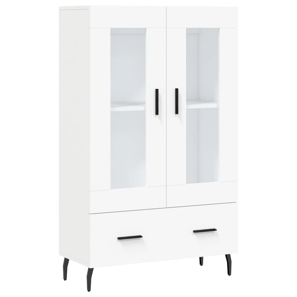 Highboard Weiß 69,5x31x115 cm Holzwerkstoff