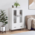 Highboard Weiß 69,5x31x115 cm Holzwerkstoff