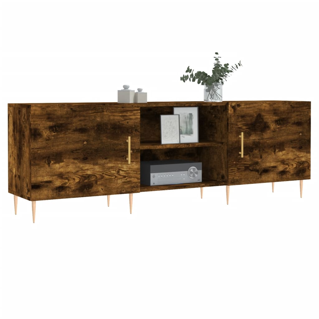 TV-Schrank Räuchereiche 150x30x50 cm Holzwerkstoff