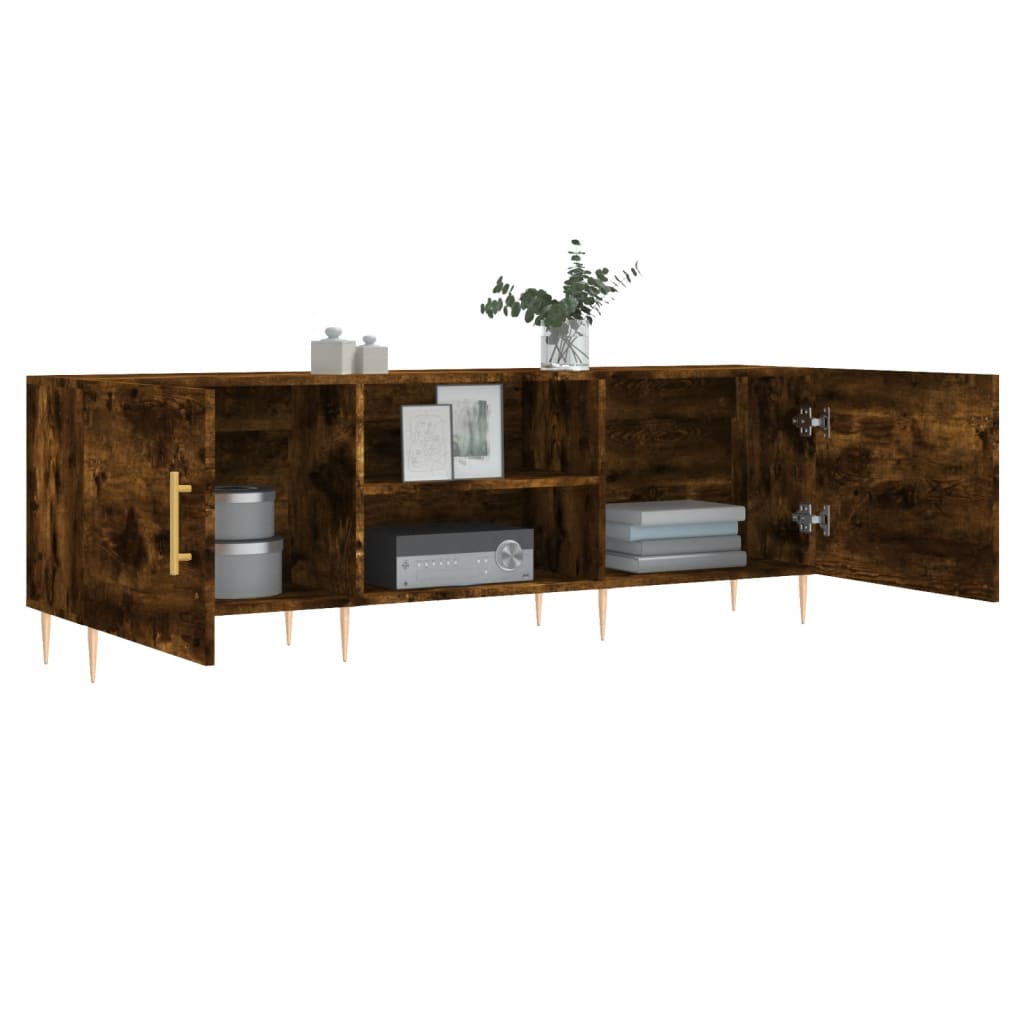 TV-Schrank Räuchereiche 150x30x50 cm Holzwerkstoff