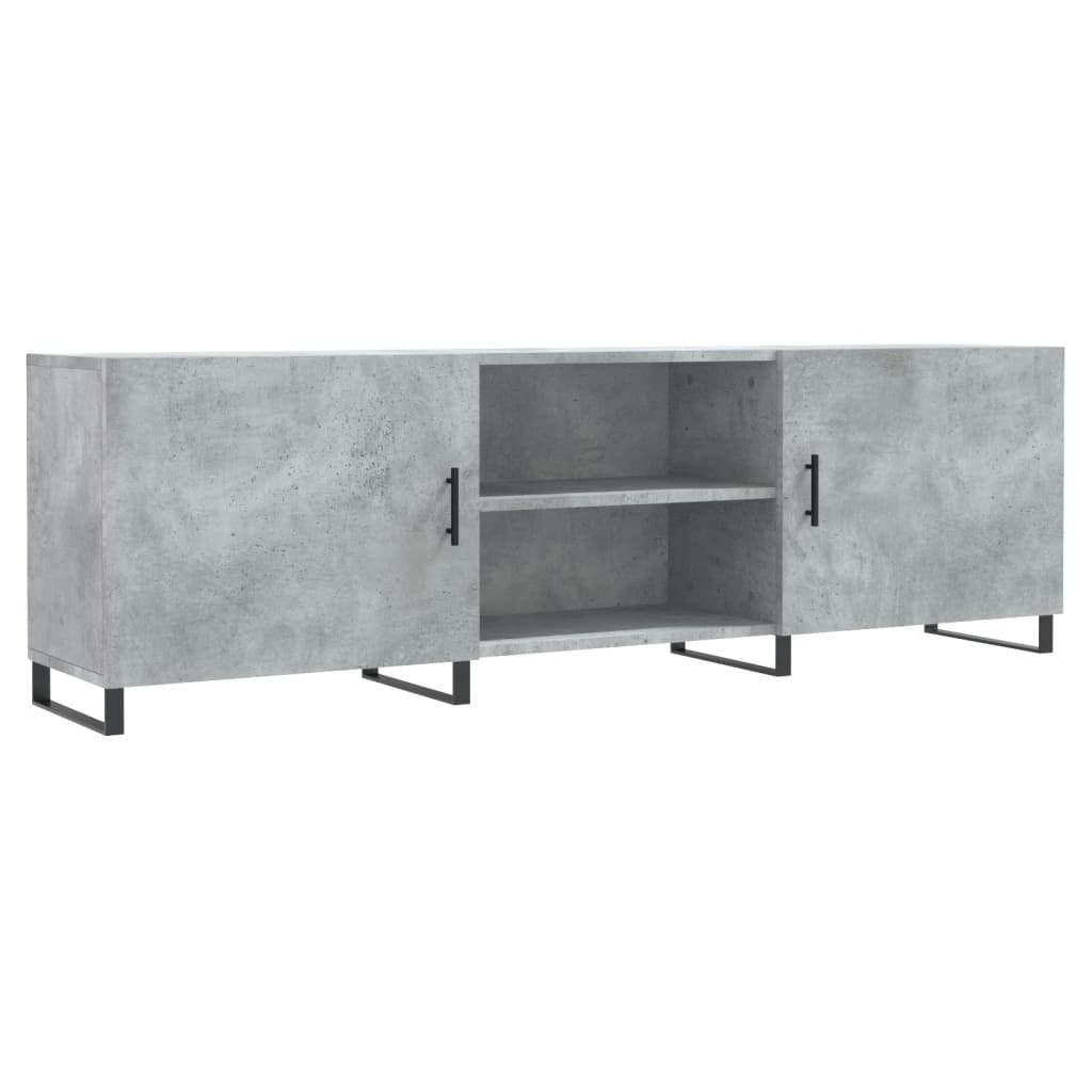 TV-Schrank Betongrau 150x30x50 cm Holzwerkstoff