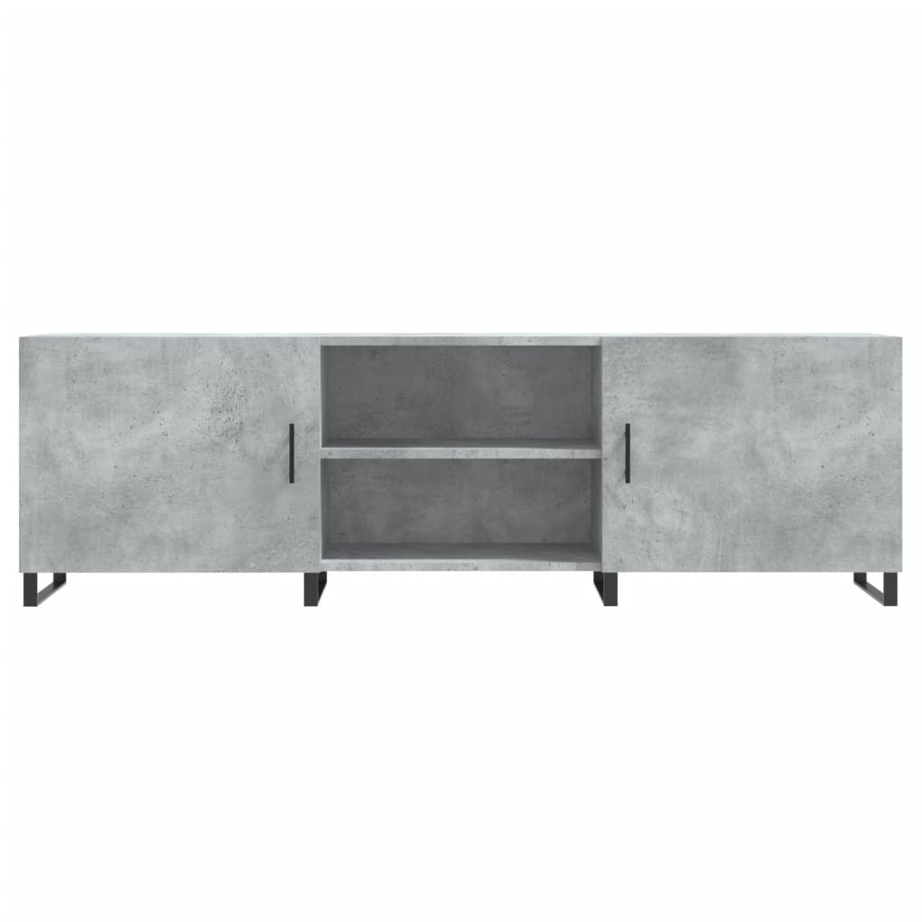 TV-Schrank Betongrau 150x30x50 cm Holzwerkstoff