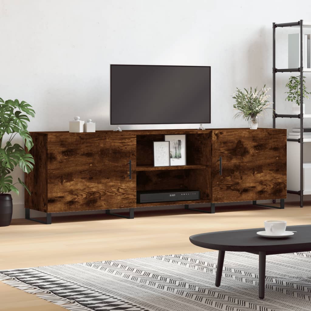 TV-Schrank Räuchereiche 150x30x50 cm Holzwerkstoff