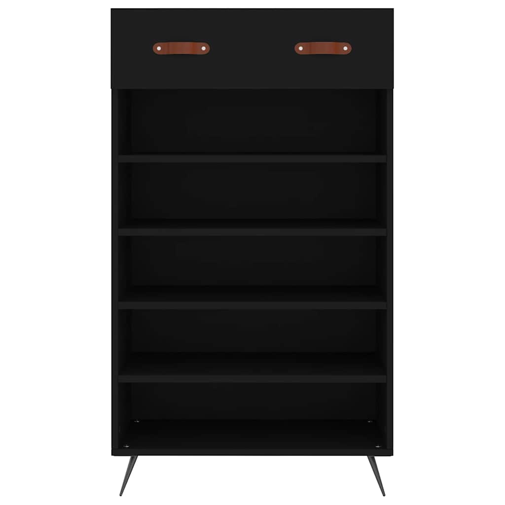 Schuhschrank Schwarz 60x35x105 cm Holzwerkstoff