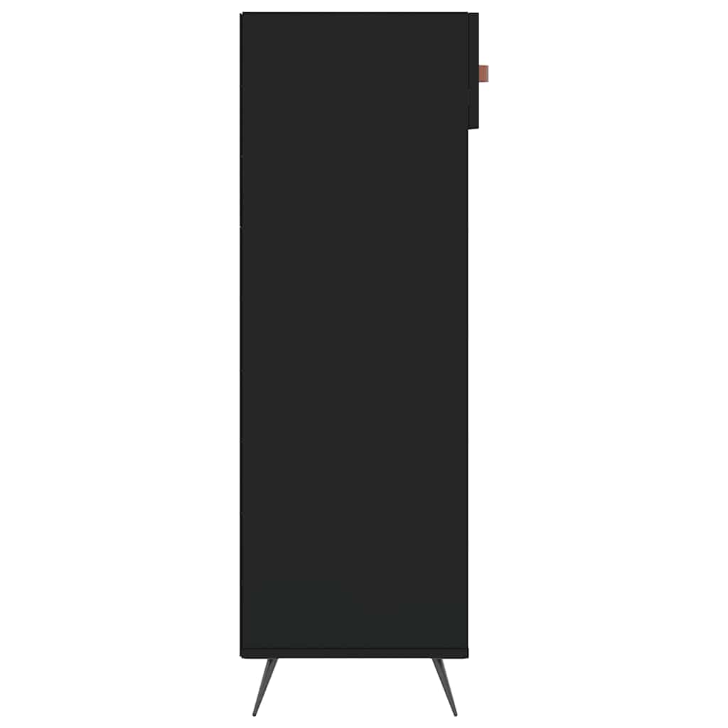 Schuhschrank Schwarz 60x35x105 cm Holzwerkstoff