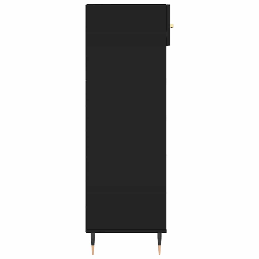 Schuhschrank Schwarz 60x35x105 cm Holzwerkstoff