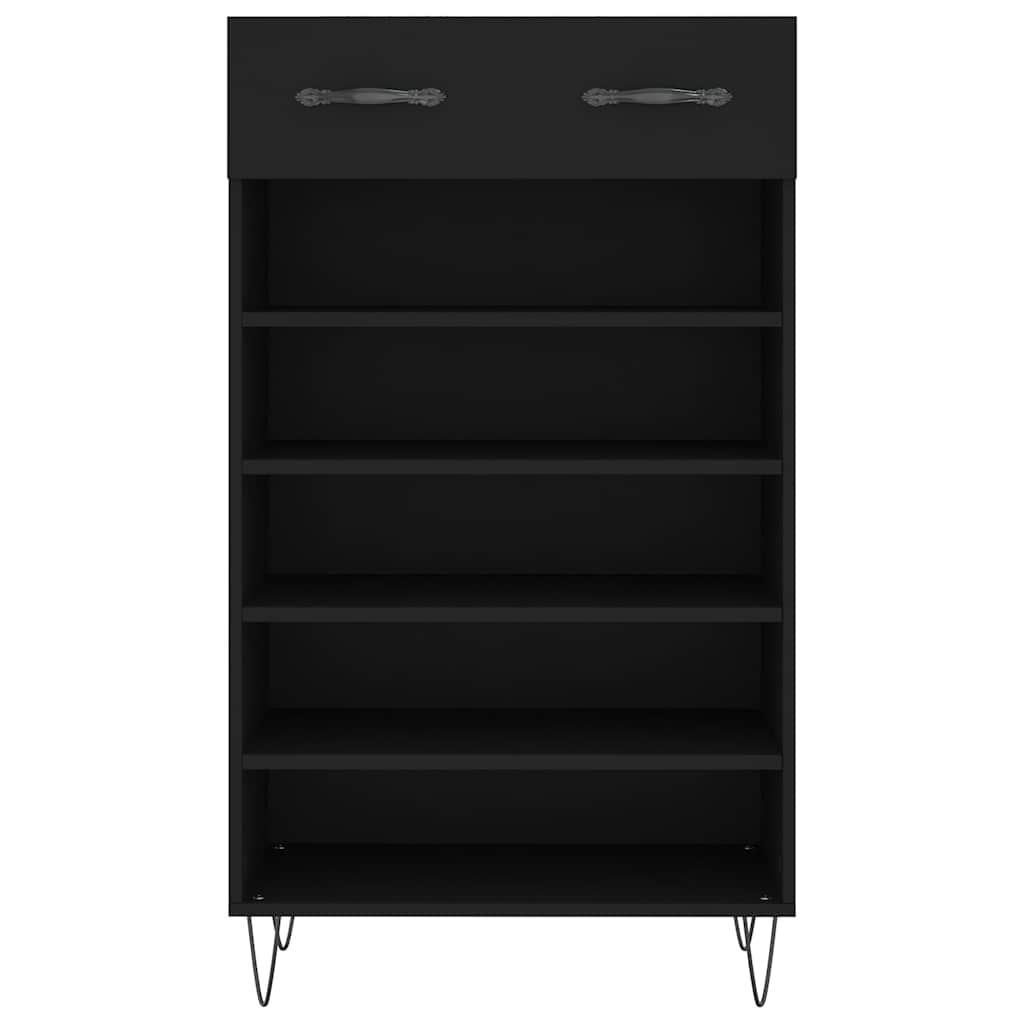 Schuhschrank Schwarz 60x35x105 cm Holzwerkstoff
