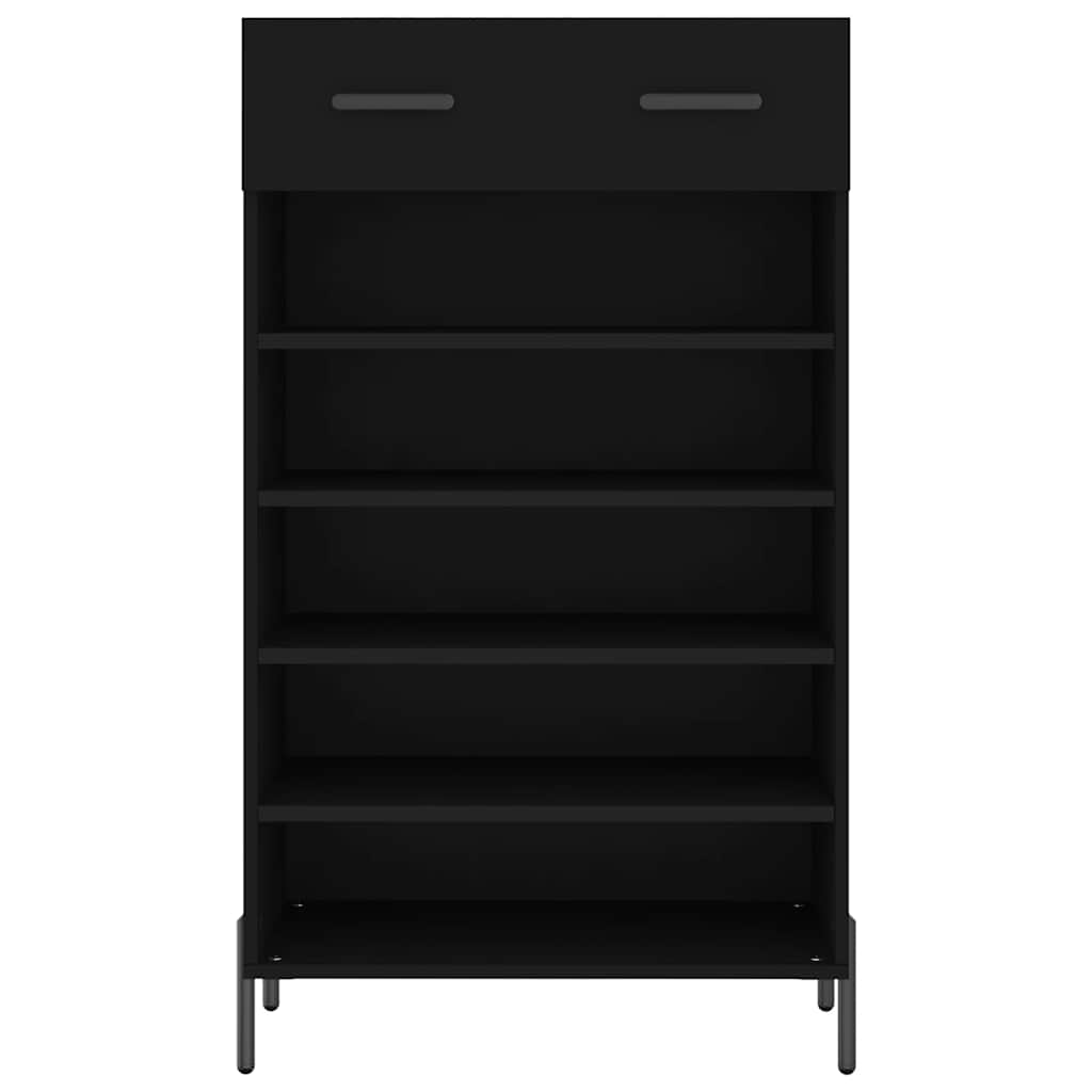 Schuhschrank Schwarz 60x35x105 cm Holzwerkstoff
