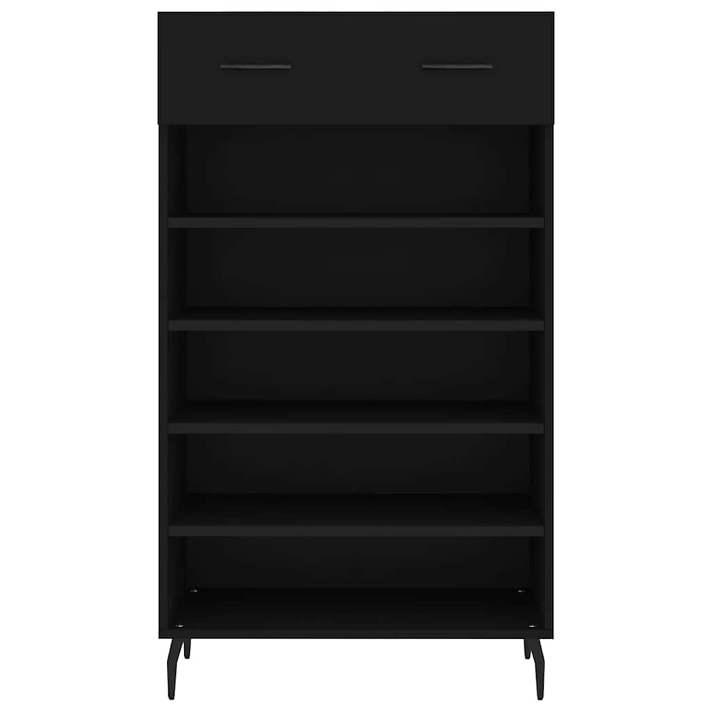 Schuhschrank Schwarz 60x35x105 cm Holzwerkstoff