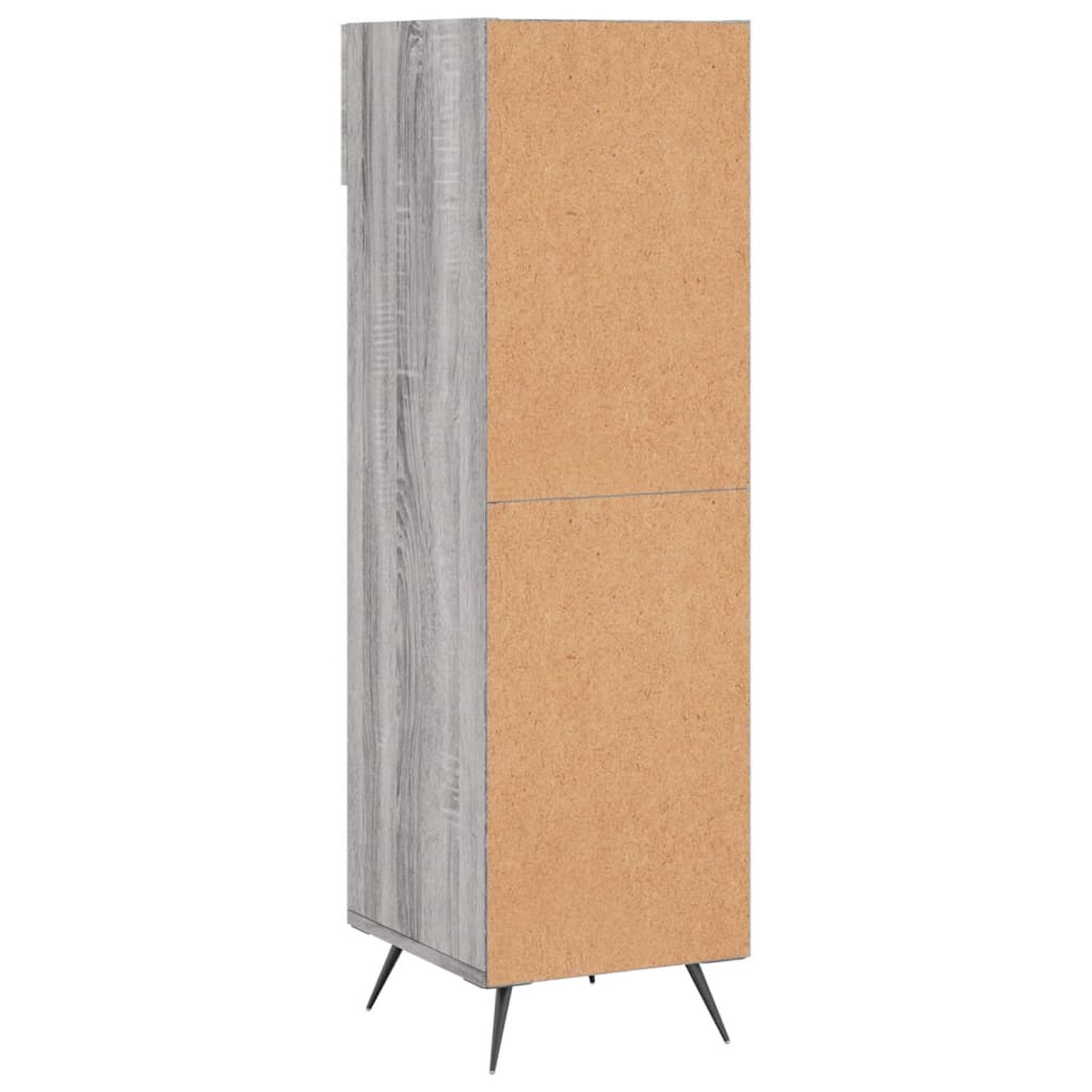 Schuhschrank Grau Sonoma 30x35x105 cm Holzwerkstoff
