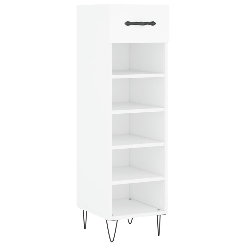 Schuhschrank Weiß 30x35x105 cm Holzwerkstoff