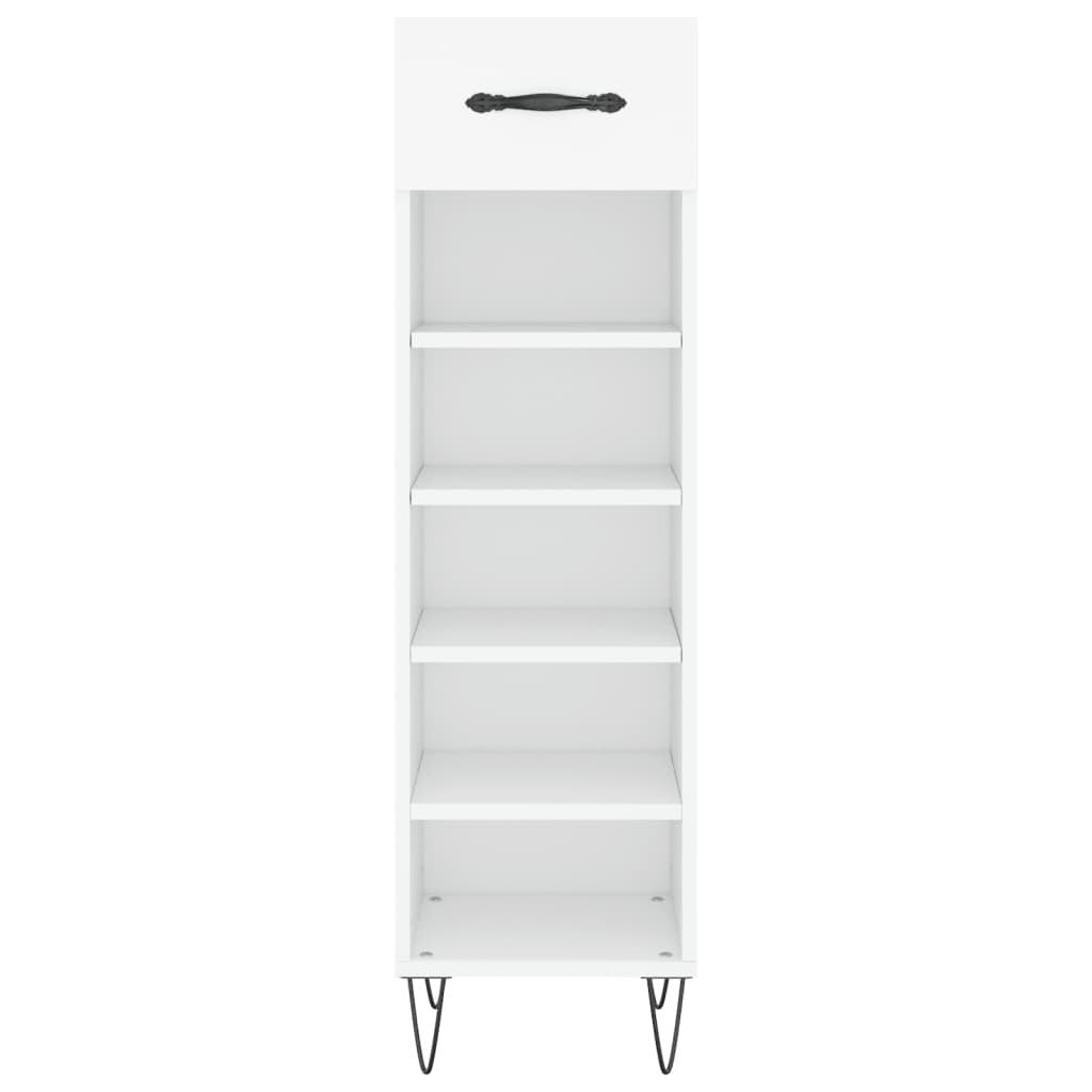 Schuhschrank Weiß 30x35x105 cm Holzwerkstoff
