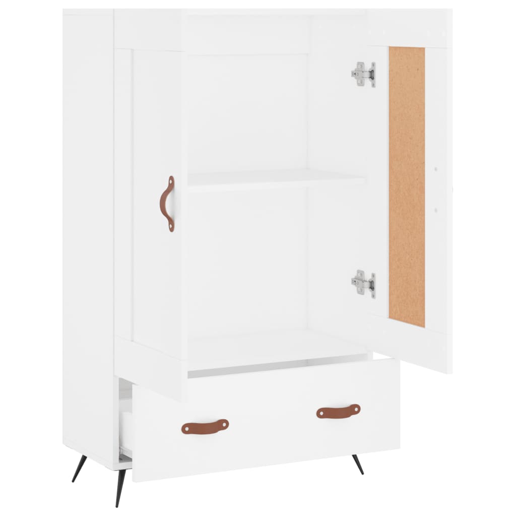 Highboard Weiß 69,5x31x115 cm Holzwerkstoff