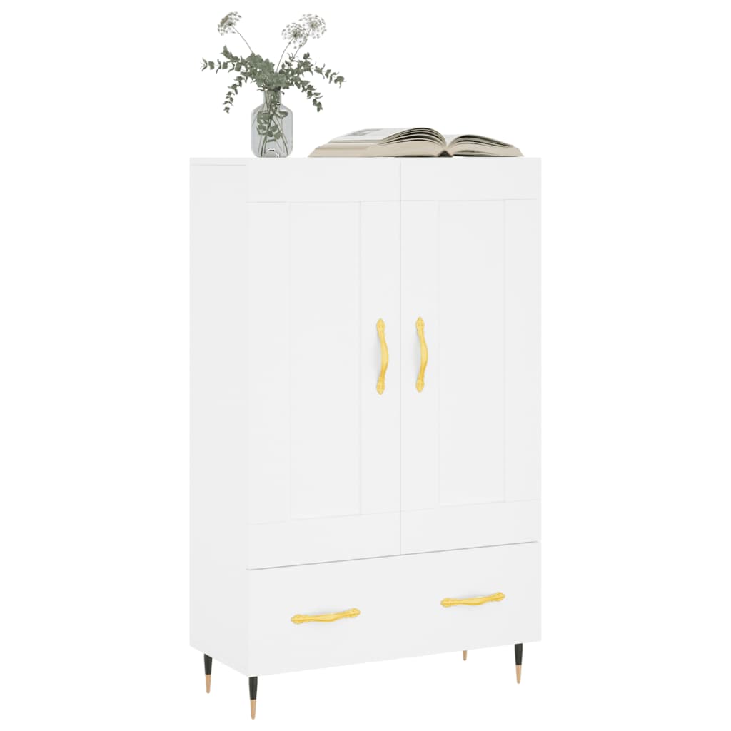 Highboard Weiß 69,5x31x115 cm Holzwerkstoff