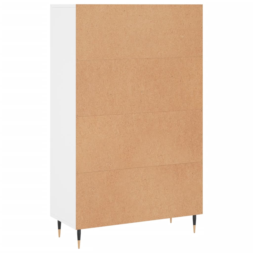 Highboard Weiß 69,5x31x115 cm Holzwerkstoff