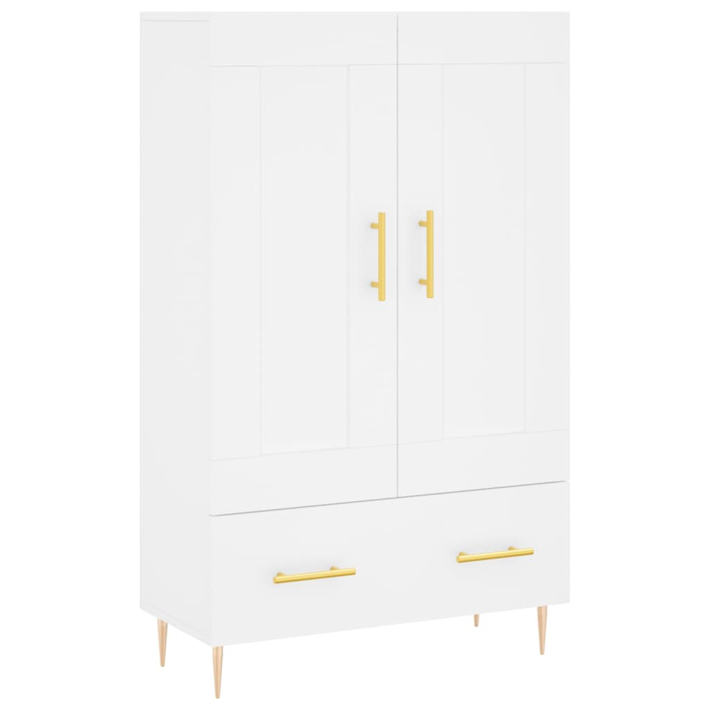 Highboard Weiß 69,5x31x115 cm Holzwerkstoff