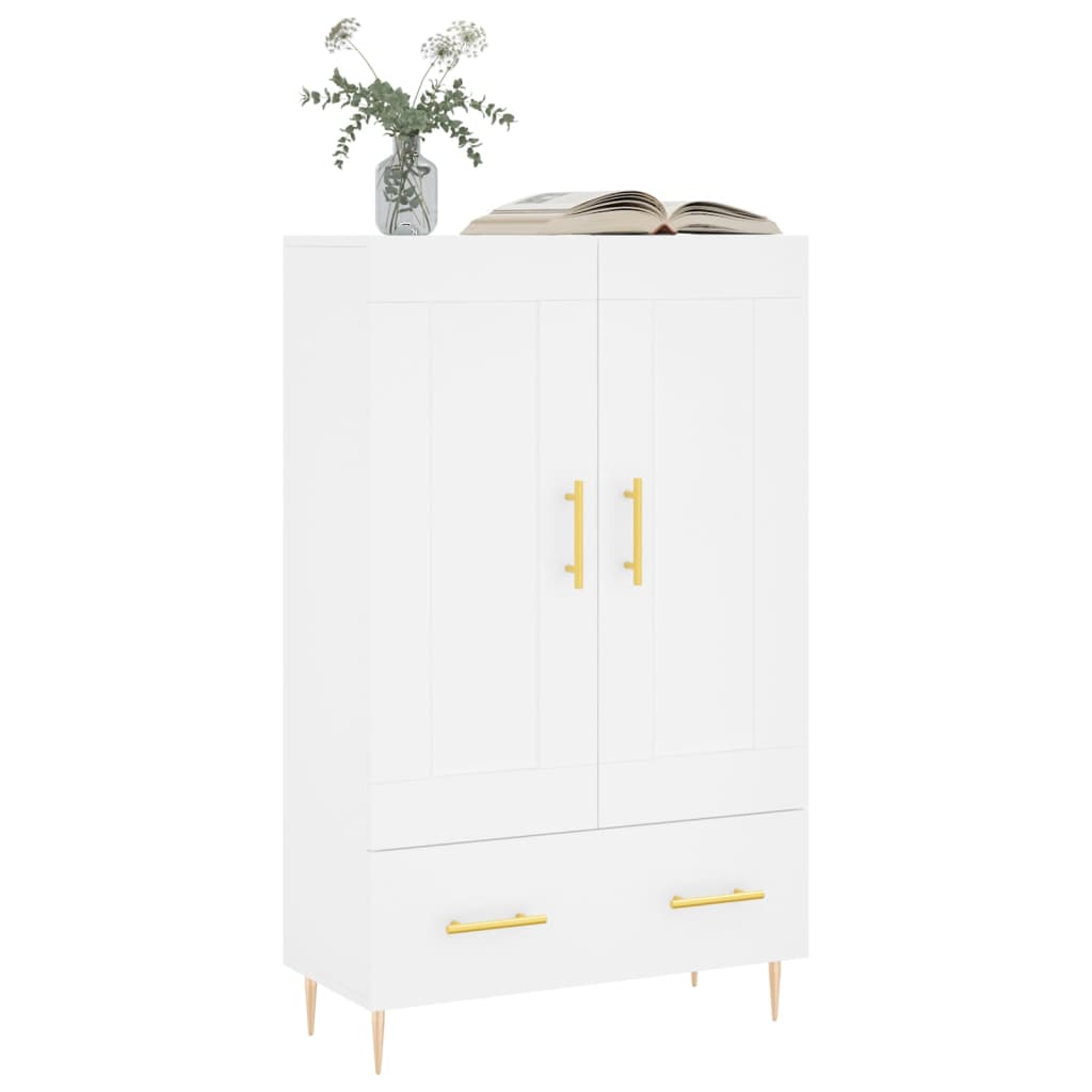 Highboard Weiß 69,5x31x115 cm Holzwerkstoff
