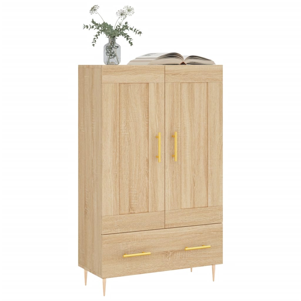 Highboard Sonoma-Eiche 69,5x31x115 cm Holzwerkstoff