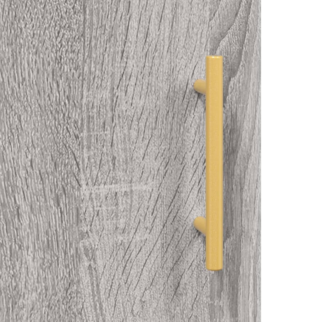 Highboard Grau Sonoma 69,5x31x115 cm Holzwerkstoff