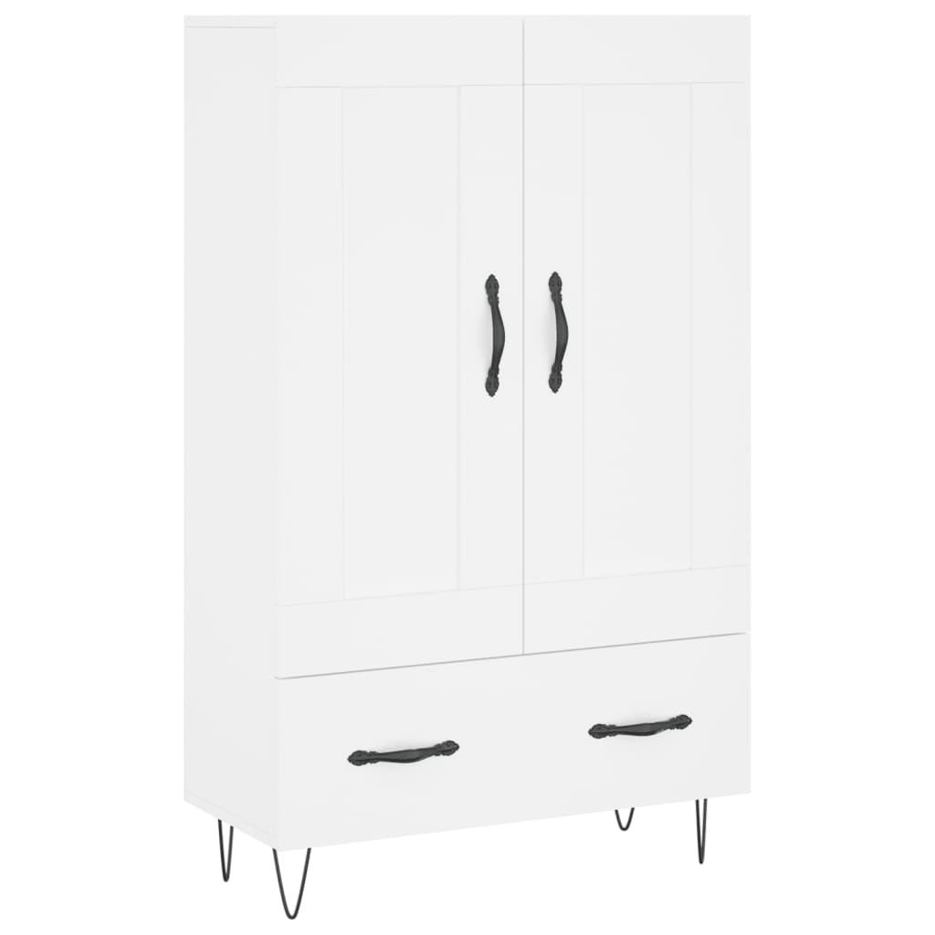 Highboard Weiß 69,5x31x115 cm Holzwerkstoff