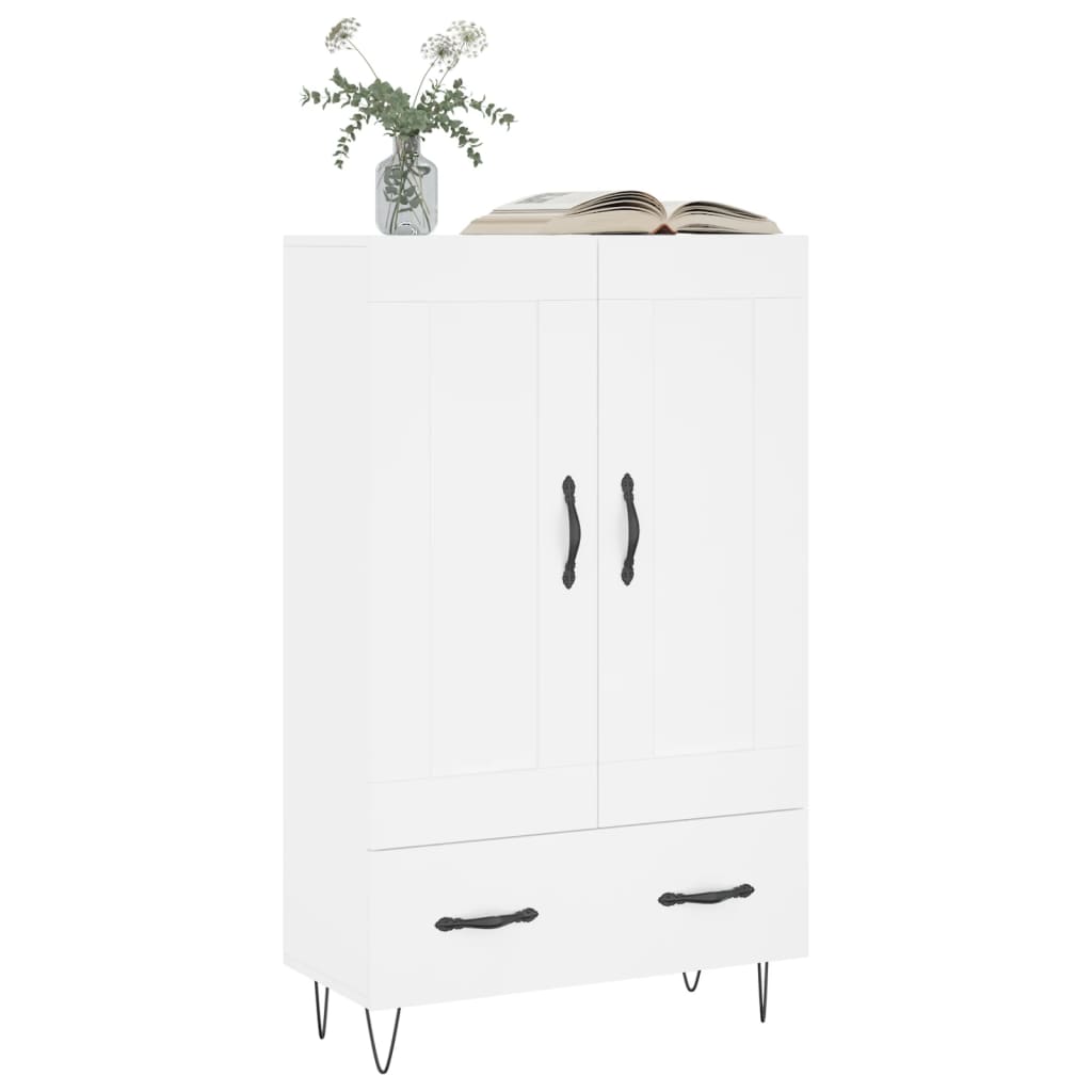 Highboard Weiß 69,5x31x115 cm Holzwerkstoff
